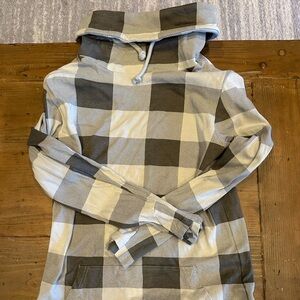 Grey Buffalo Plaid cowl
